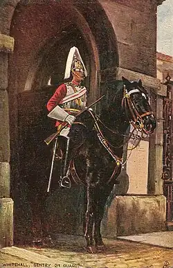 Солдат конной лейб-гвардии на посту в Уайтхолле (1904).