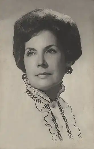 Ортенсия Бусси в 1970 году