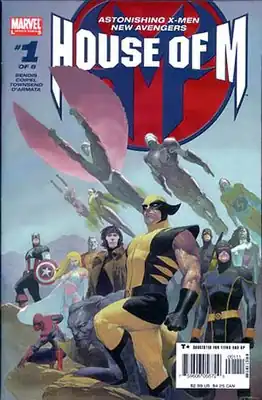 Обложка House of M #1 (август 2005).Художник — Эсад Рибич.