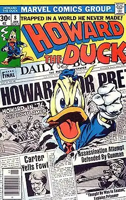 Howard the Duck #8 Рисунок Джина Колана и Стива Леиалоха