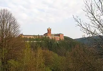 Вид на замок Миров с запада