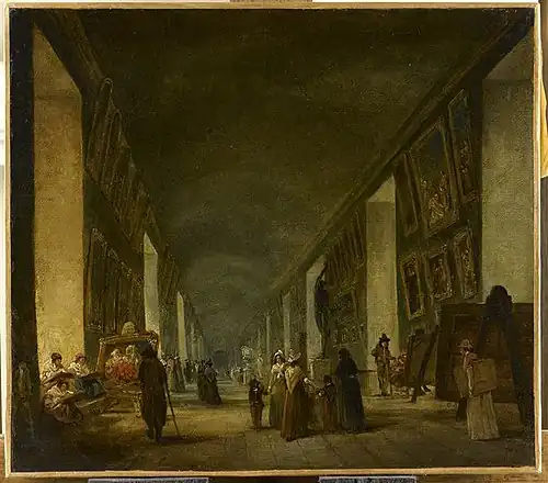 Большая галерея Лувра, между 1794 и 1796