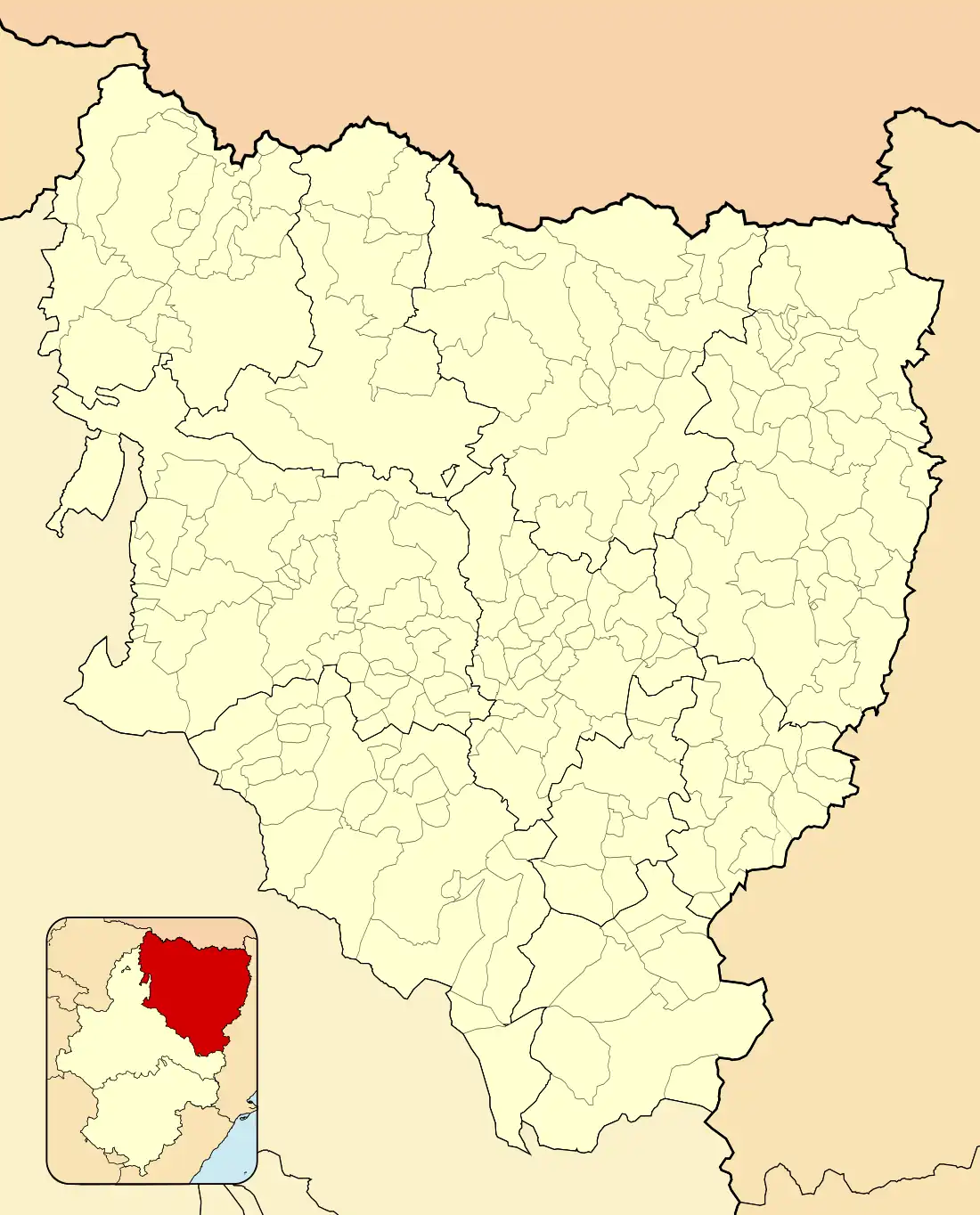 Сенес-де-Алькубьерре на карте