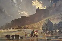 Вид на скалы Ульгата. 1863. Холст, масло. Музей изящных искусств, Бордо