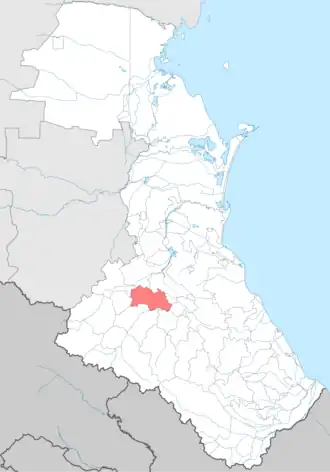 Хунзахский район на карте