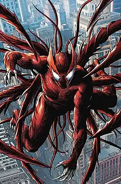 Скотт Вашингтон как Гибрид.Вариант обложки Venom&nbsp;vol. 4 #18 (сентябрь 2019).Художники: Патрик Зирчер[англ.] и Брайан Ребер.