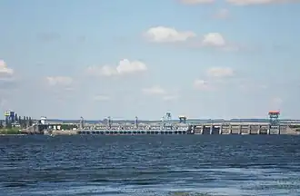 Вид на плотину