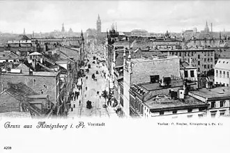 Вид Форштадта с юга