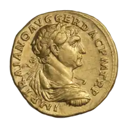 Бюст Траяна в панцире и плаще