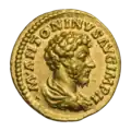 Марк Аврелий (161—180). Ауреус. Рим. Аверс.