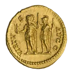 Каракалла (ок. 203 г.). Стоит в руке Каракаллы