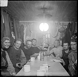 Команда за общим столом