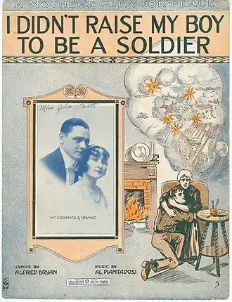 Обложка песни  «I Didn't Raise My Boy to Be a Soldier»