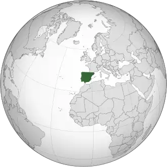 Иберия на карте мира