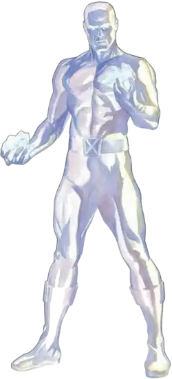 Человек-лёд на варианте обложки комикса Marauders #13 (Октябрь 2020)Художник — Алекс Росс.