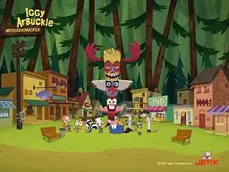 Основные персонажи на фоне Муснакла