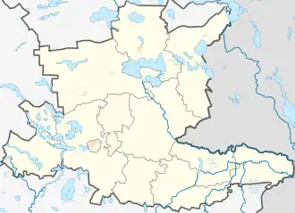 Твярячюс на карте