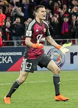 Обухов в составе «Арсенала» в 2018 г.