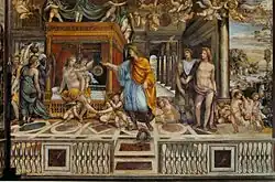 Содома. Бракосочетание Александра Македонского и Роксаны. Фреска. Вилла Фарнезина, Рим