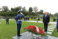 Президент Азербайджана Ильхам Алиев во время церемонии открытия