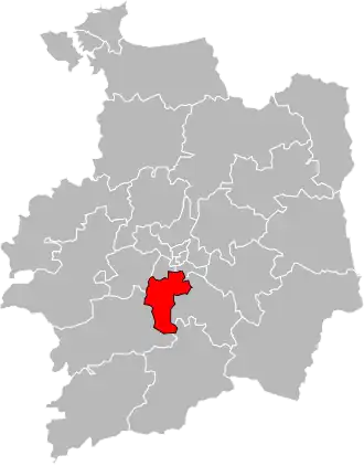 Кантон на карте департамента Иль и Вилен