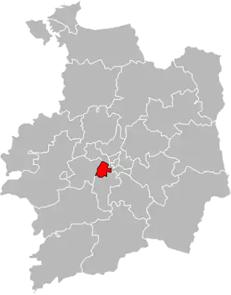 Кантон на карте департамента Иль и Вилен