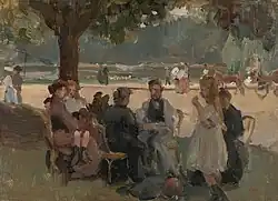 Булонский лес около Парижа.