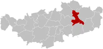 Расположение муниципалитета на карте провинции