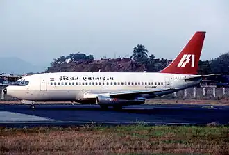 Boeing 737-2A8 авиакомпании Indian Airlines