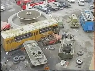 Около парламента после переворота