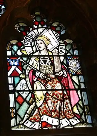 Герцогиня Кларенс на витражах замка Кардифф