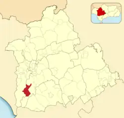 Расположение муниципалитета Исла-Майор на карте провинции