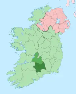 Южный Типперэри на карте