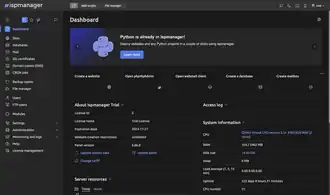 Скриншот программы Ispmanager