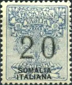Сомали, 1926, 20 чентезимо&nbsp;(Mi #7; Yt #7)