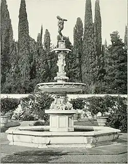 Фонтан Венеры. Вилла Петрайя. Архивная фотография 1905 г.