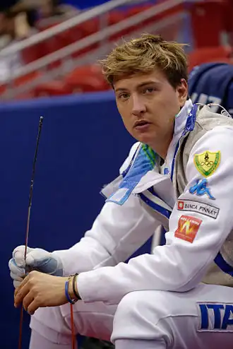 Валерио Аспромонте на этапе Кубка мира (2014, Париж)