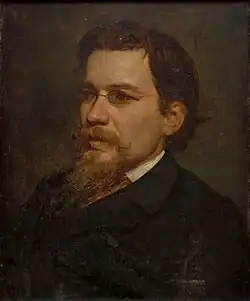 И. Н. Крамской. Портрет Е. К. Макарова (?). 1880-е годыХолст, масло. 44 × 36 смХудожественная галерея, Смоленск