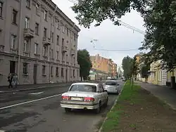 Вид на улицу с Измайловского проспекта