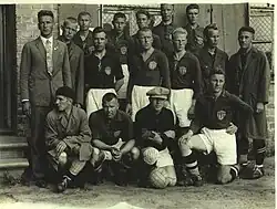 Ласс (в форме вратаря) в составе «Калева» (1923 год)