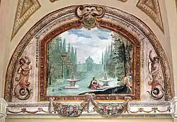 Ринальдо и Армида. Люнет Зала «Освобождённого Иерусалима». После 1615. Вилла Кареджи