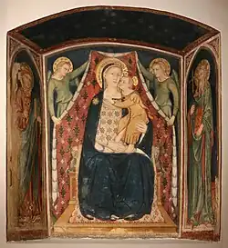 Табернакль. Мадонна с Младенцем, ангелами, святыми Стефаном и Андреем. 1359