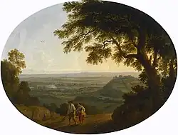 Вид Альбанских гор. 1772. Медь, масло. Частное собрание