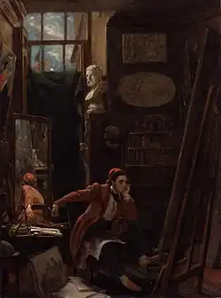 Автопортрет, ок. 1854