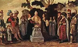 Историческая аллегория. Между 1605 и 1610. Дерево, масло. Музей изобразительных искусств, Будапешт