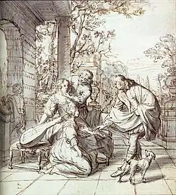 Светское общество на террасе. Эскиз (для другой картины), Рейксмюсеум, Амстердам.