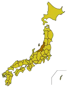 Расположение префектуры Ниигата