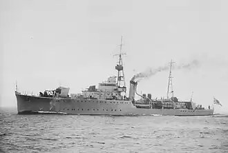 «Хасидате» в Осакском заливе, июнь 1940.