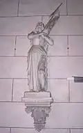 Статуя Жанны д’Арк в церкви