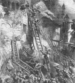 7 мая — Взятие Турели. Гравюра Поля Леюгера.